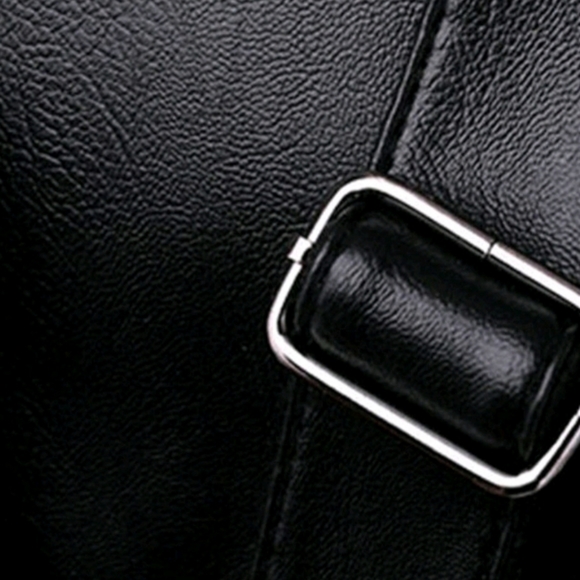 Black bookbag with rhinestone and quilted pattern - Picture 4 of 4